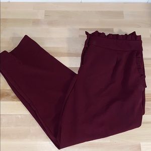 Maroon dress pants